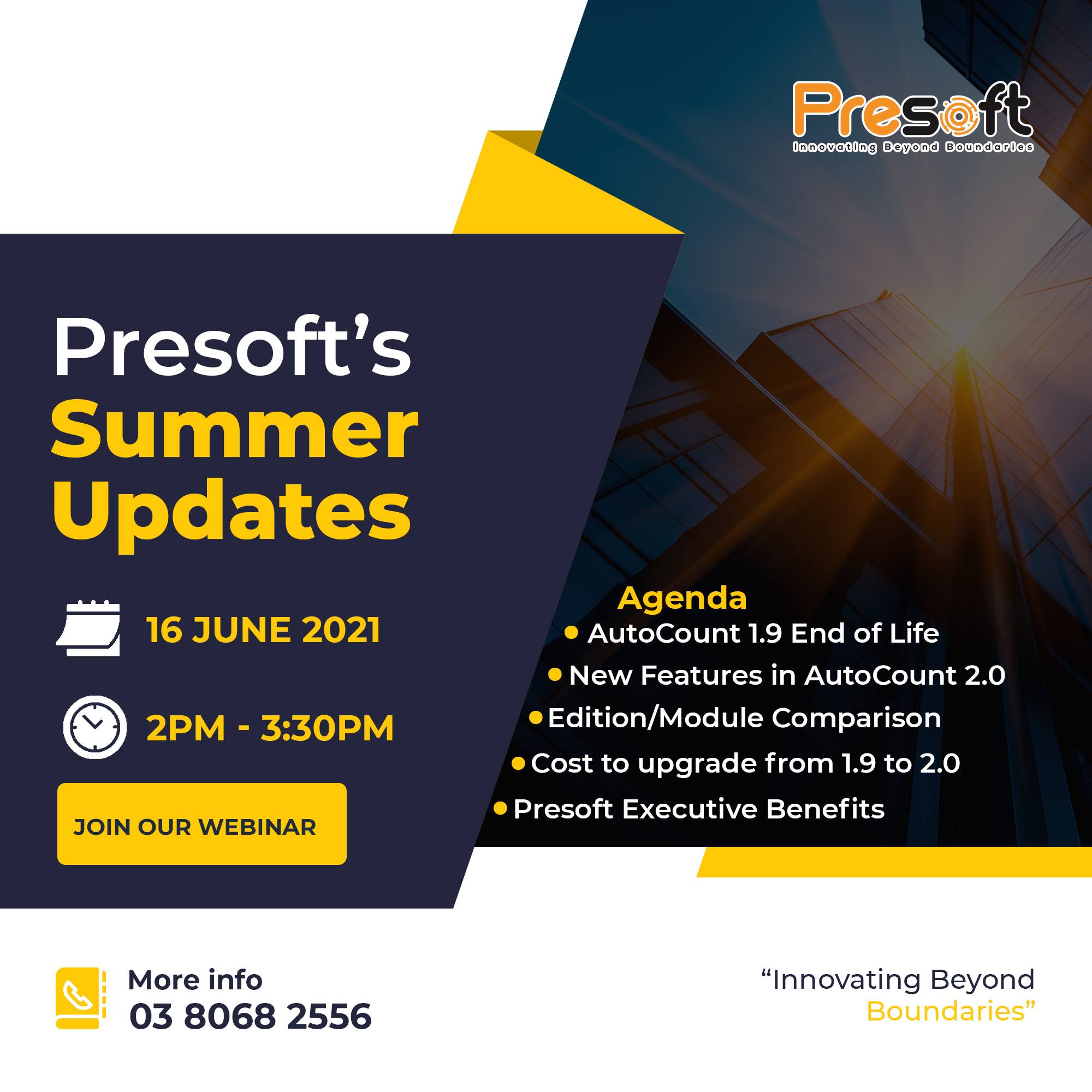Presoft’s Summer Update