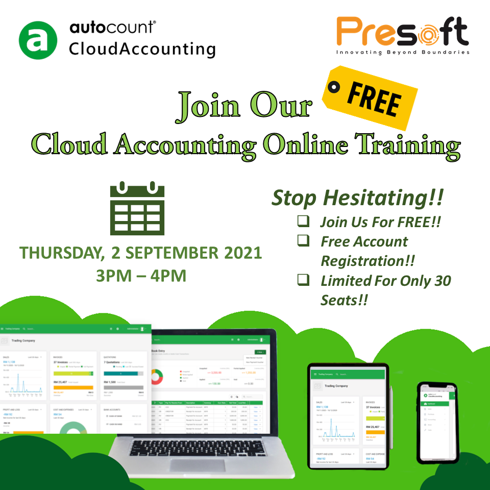 FREE AutoCount Cloud Accounting Training