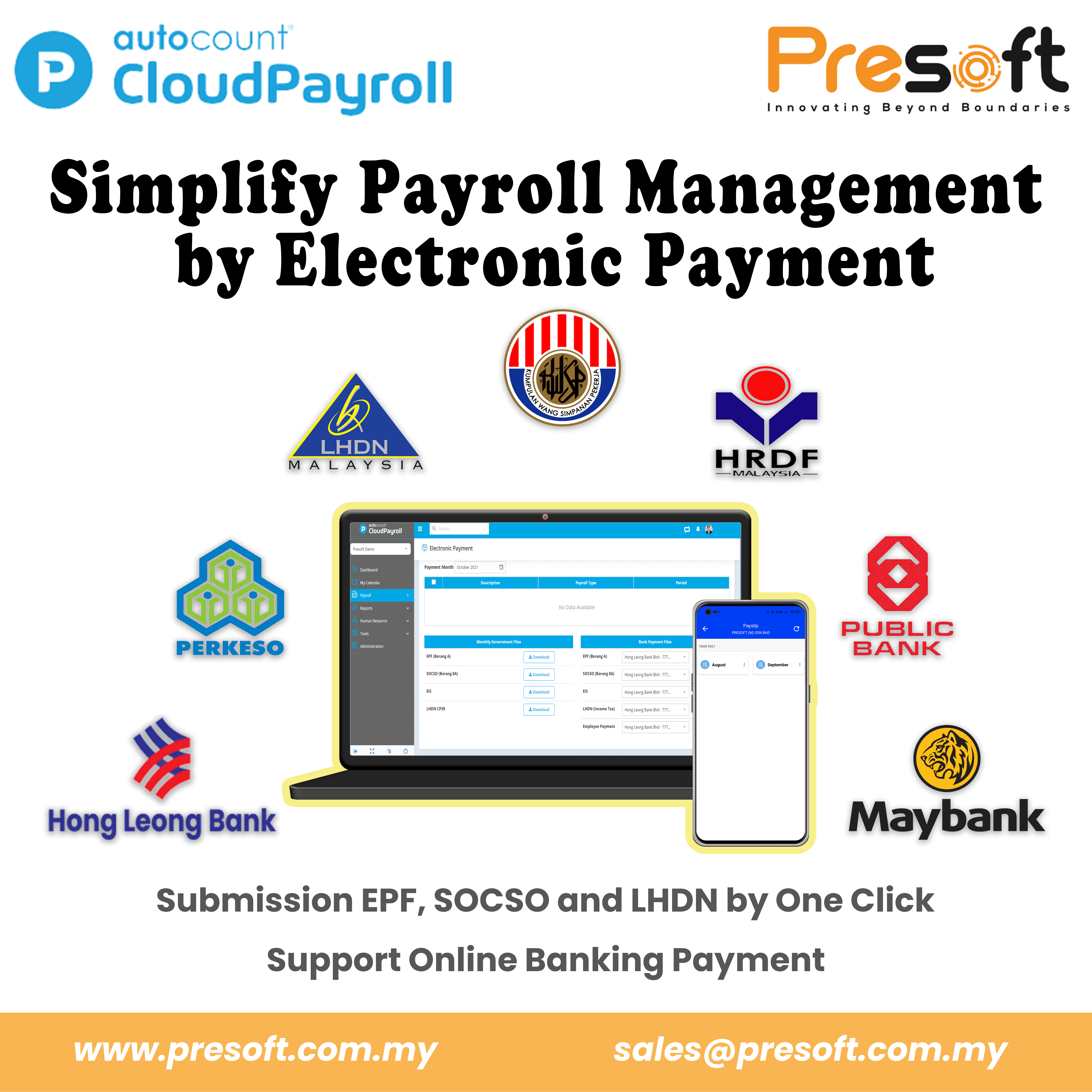 AutoCount Cloud Payroll – Electronic Payment