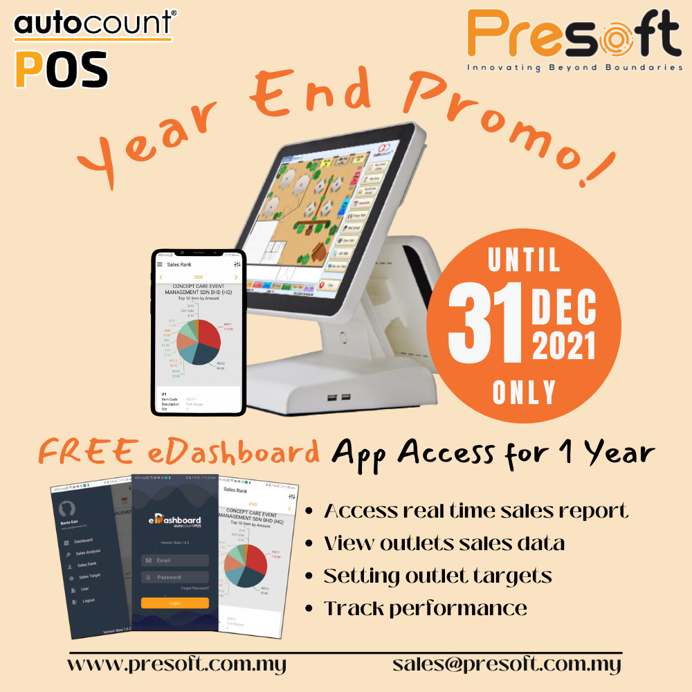 AutoCount POS Year End Promotion