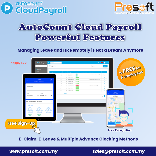 Most Powerful Features for AutoCount Cloud Payroll