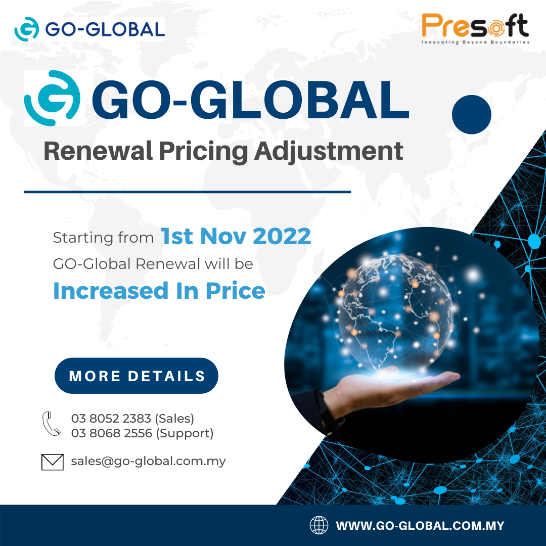 GO-Global Renewal Pricing Adjustment Announcement